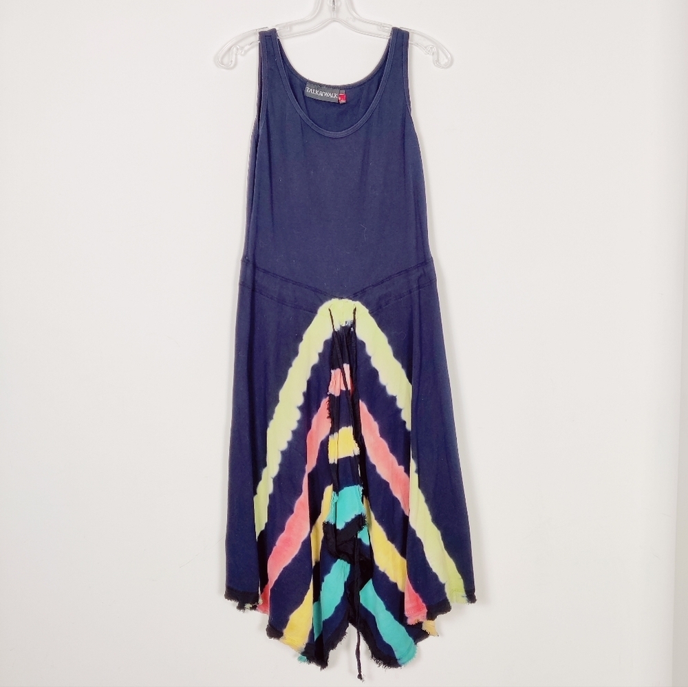 Talk of the Walk Vintage Tie-Dye Maxi Dress Size Medium Hippie Festival Bohemian